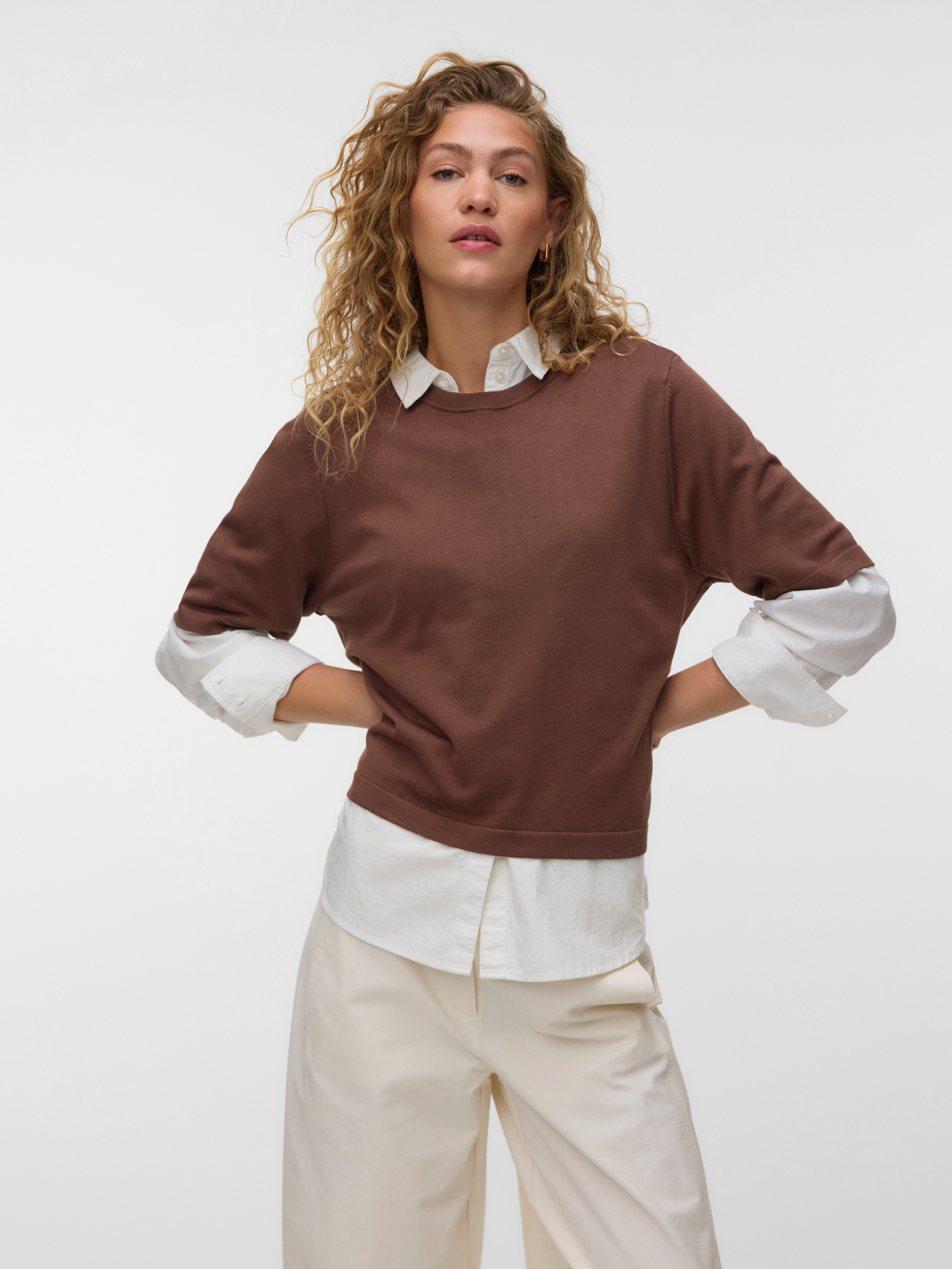 VERO MODA® VMSILJE Knitted pullover