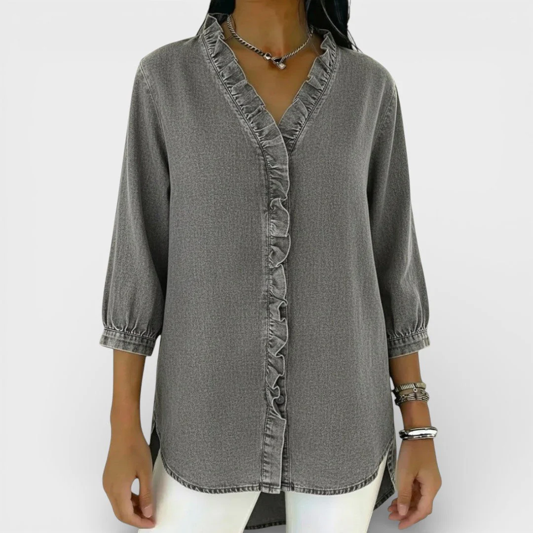 ChicRuffle - Blouse élégante à volants
