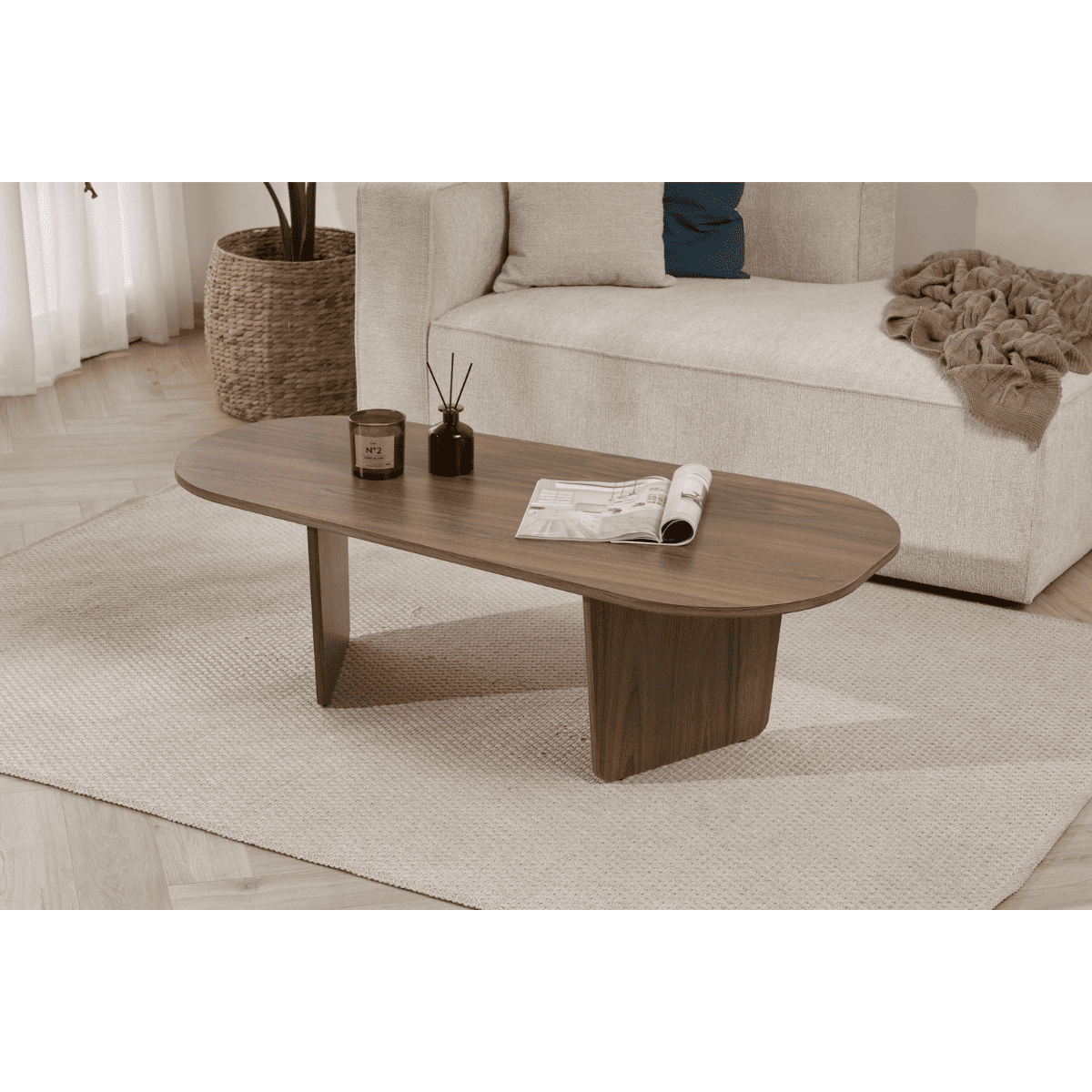 Calicosy - Salontafel Amélia - Spaanplaat - 40x130x65 cm