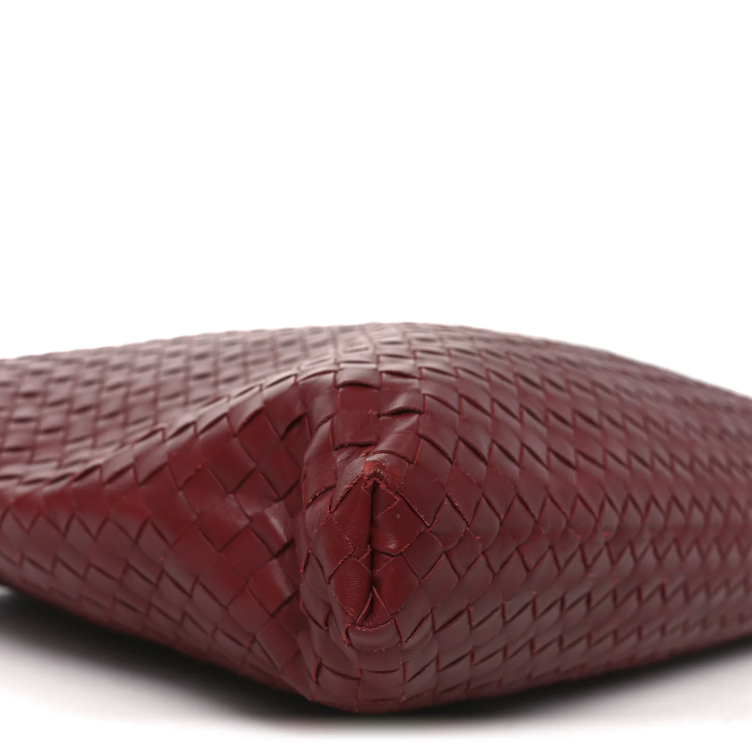 Nappa Intrecciato Medium Convertible Tote Burgundy