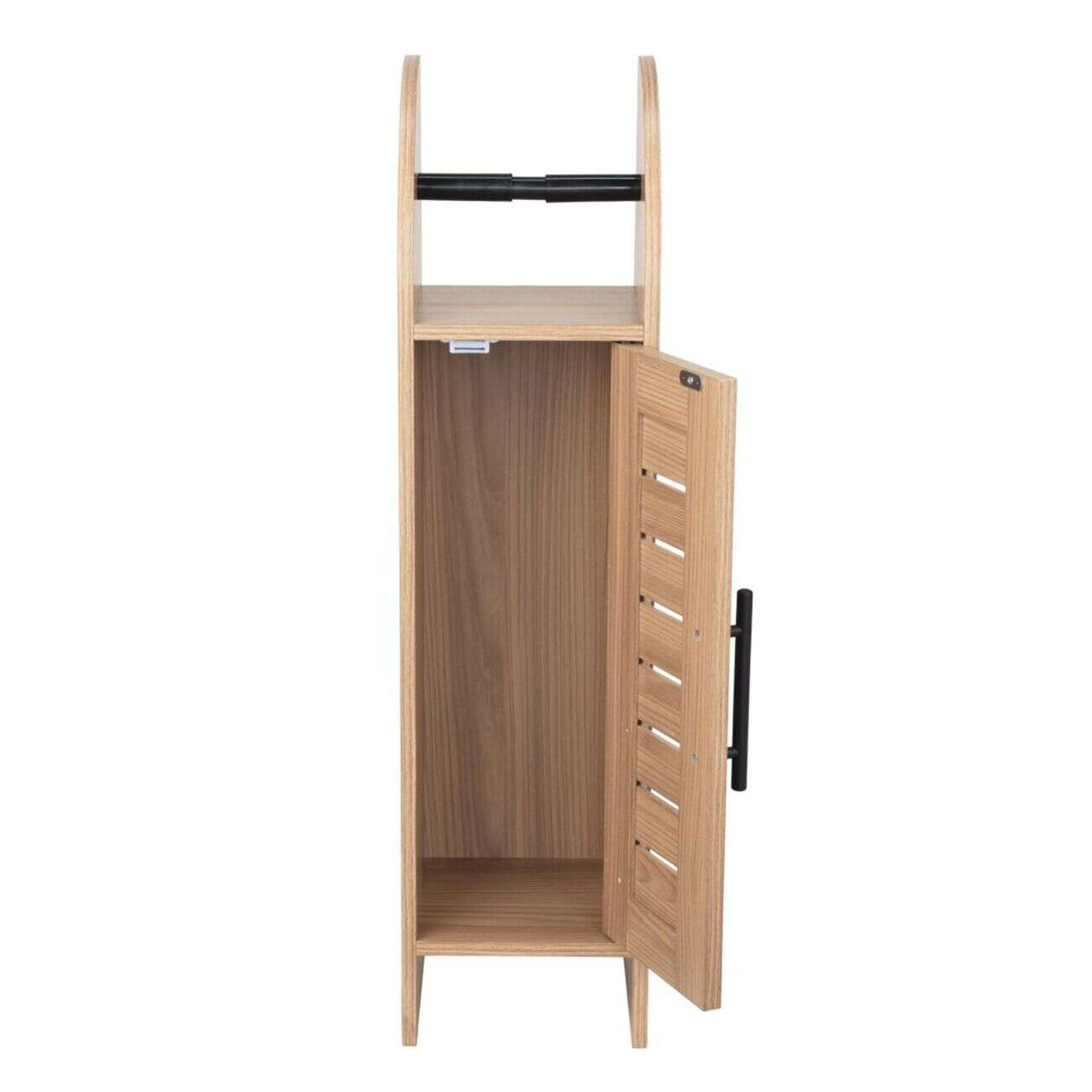 Meuble WC en bois avec dérouleur papier et 1 porte Léon 20x19xH78,5cm