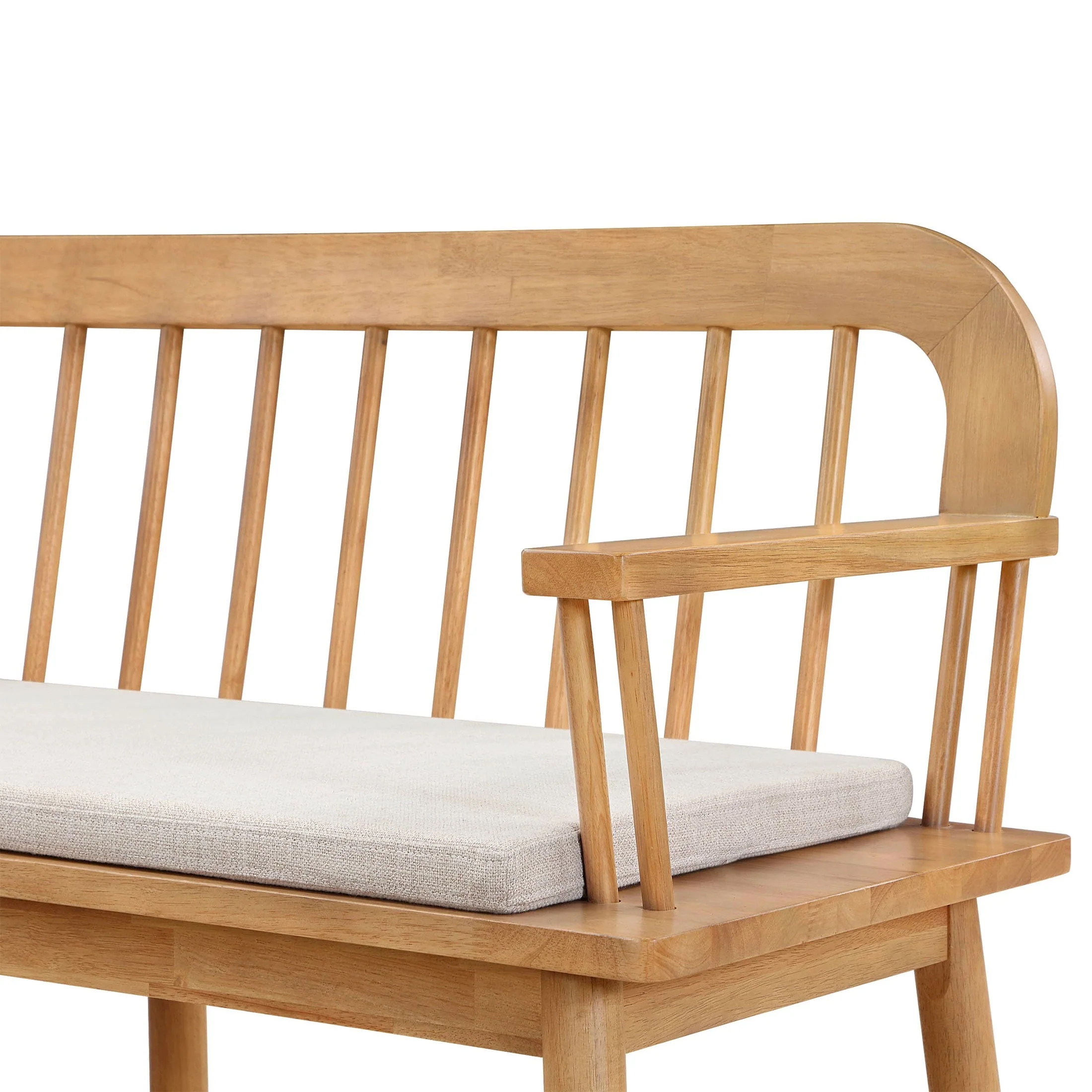 Windemere Solid Wood Bench, Natural Oak finish, by Dave Jenny Marrs - Image 5