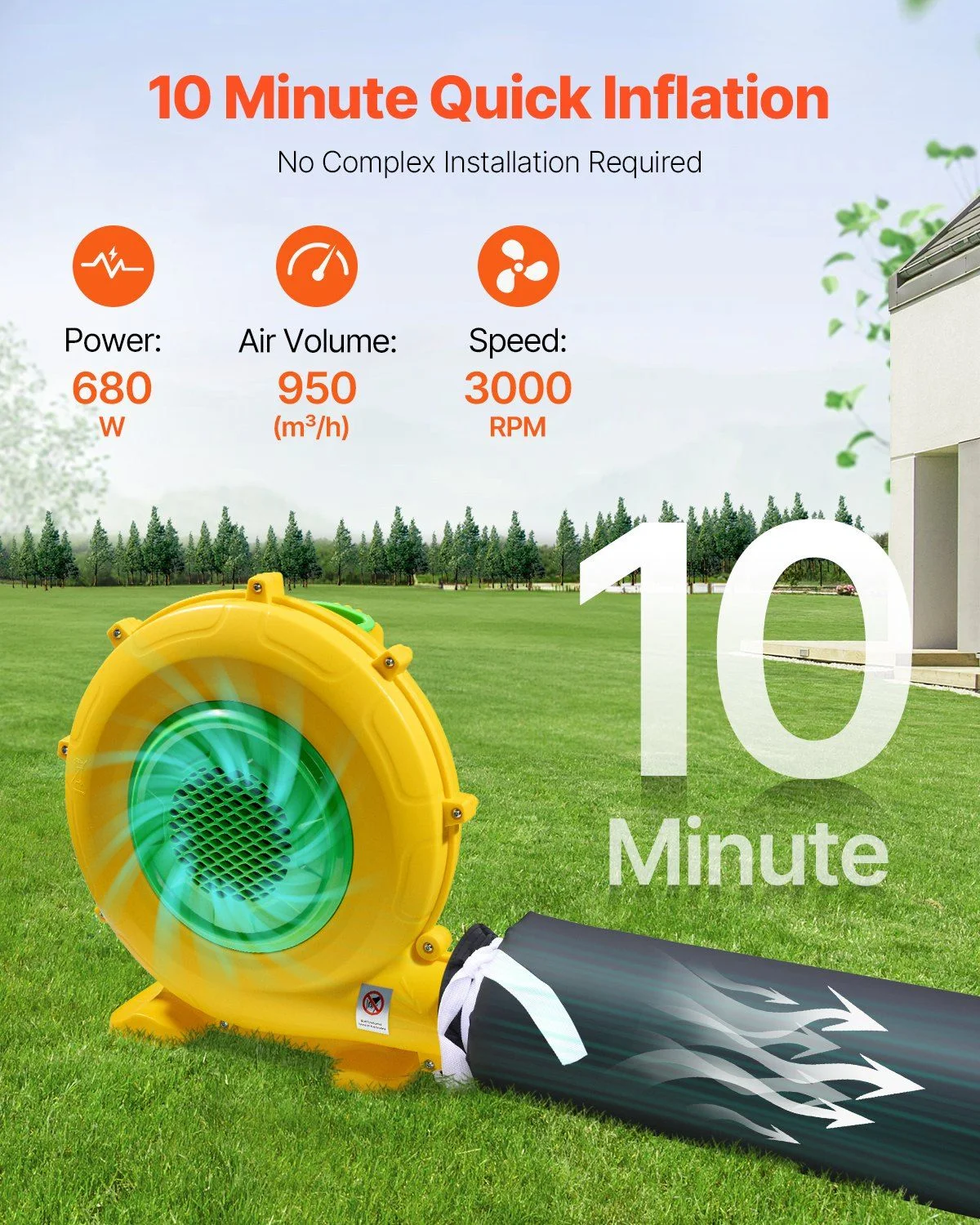 Portable Inflatable Nightclub 16.4FT Wide Blow Up Party Tent with Glow Lights for DJ Parties - Image 5