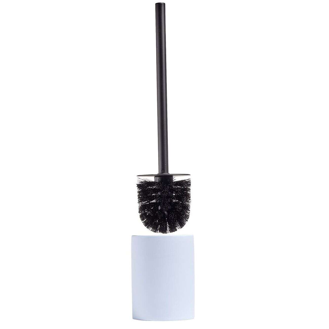 Brosse WC socle rond grès bleu clair Ø9,2xH36cm