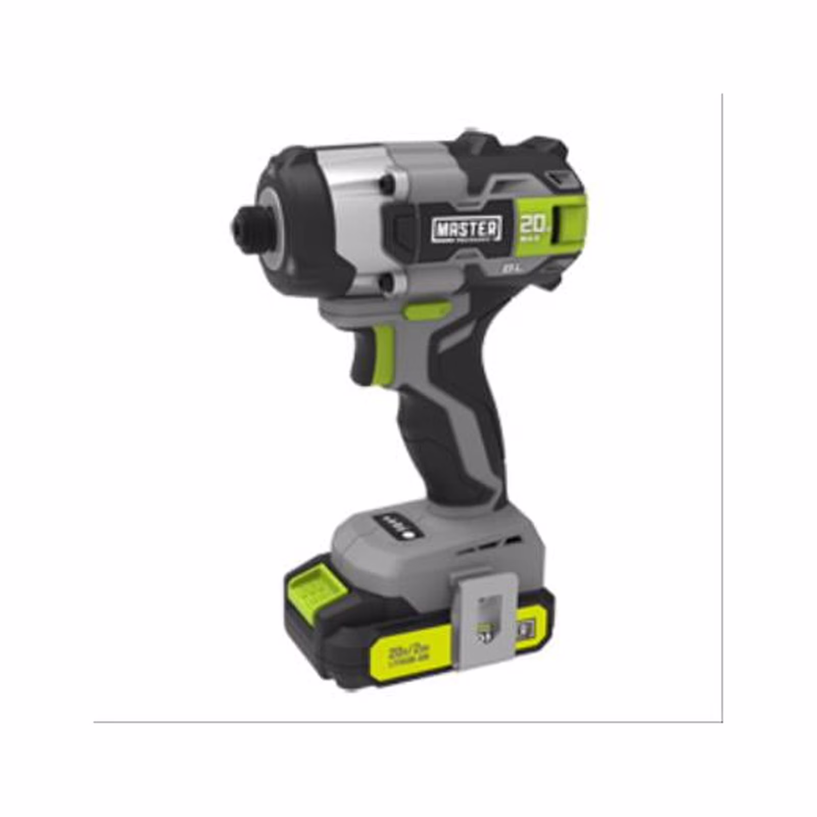 Master Mechanic ML-IS50GD-200 20-Volt Compact Cordless Impact Driver Kit, Brushless Motor, (2) Batteries - Quantity 4