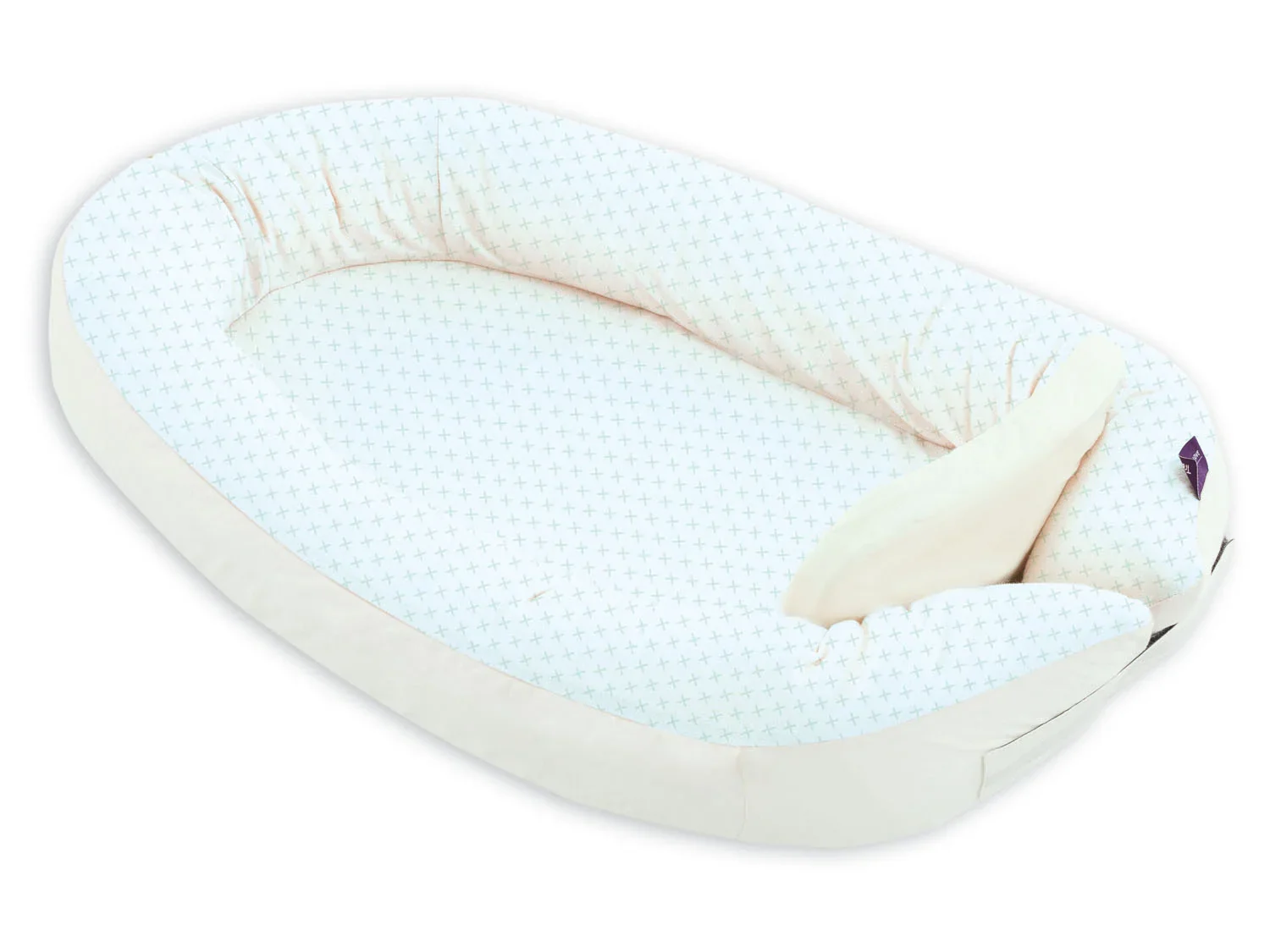 Trumeland Nid pour bb Home Comfort, motif de croix couleur menthe