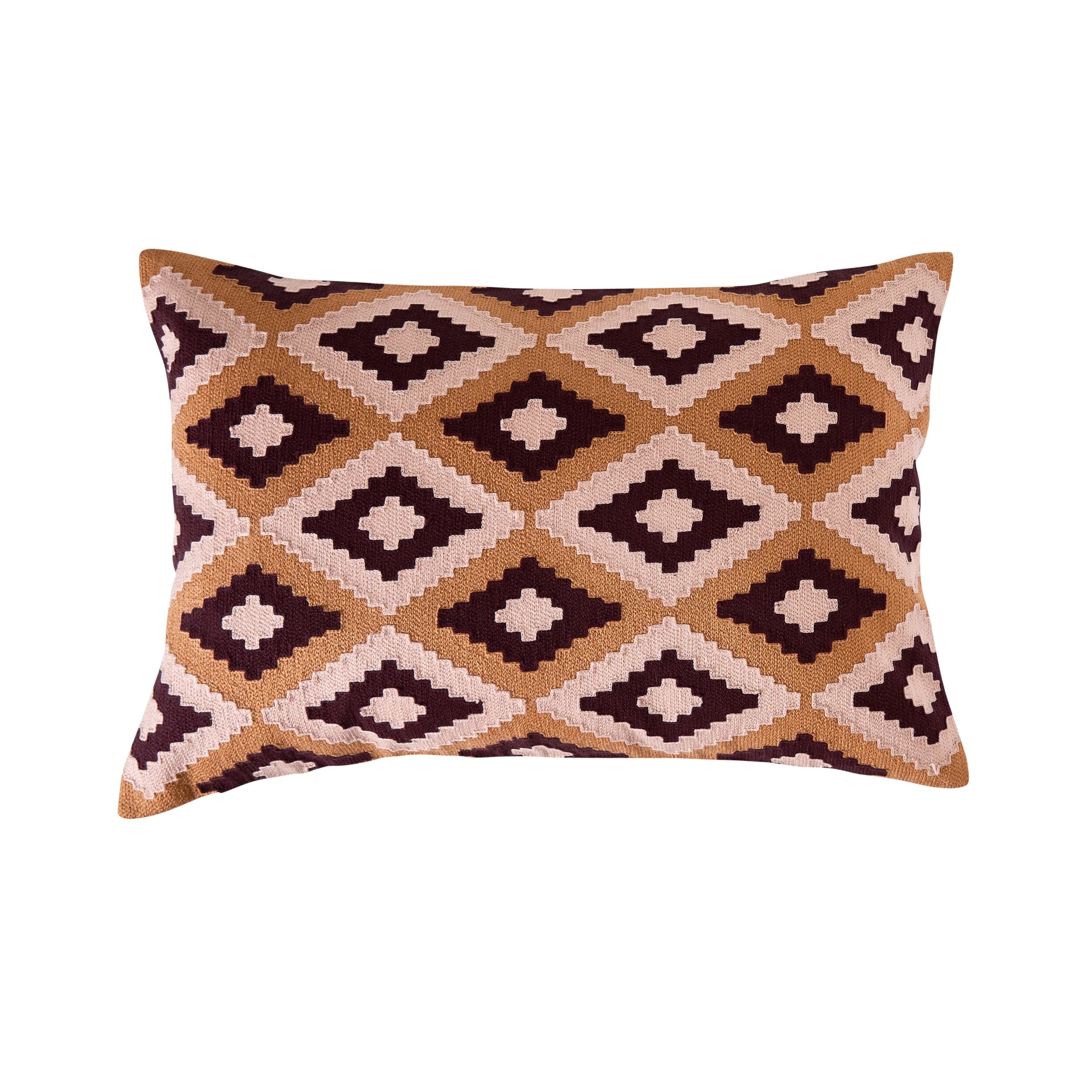 Meridian Tile Cushion Pink 40x60cm