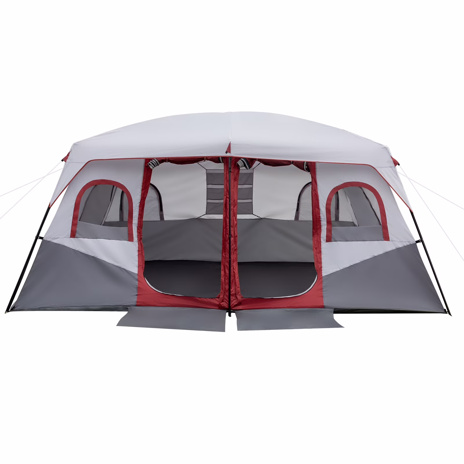 10 Person Tent Large Multi Room Tent for Family Camping Cabin Huge Tent with Carry Bag(Gray White)