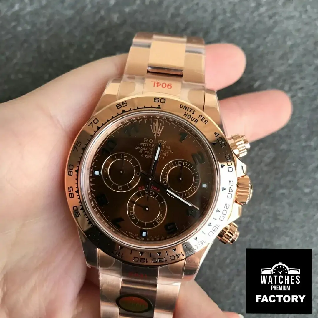 Rolex Daytona m116505-0011 Noob Factory Rose Gold Strap