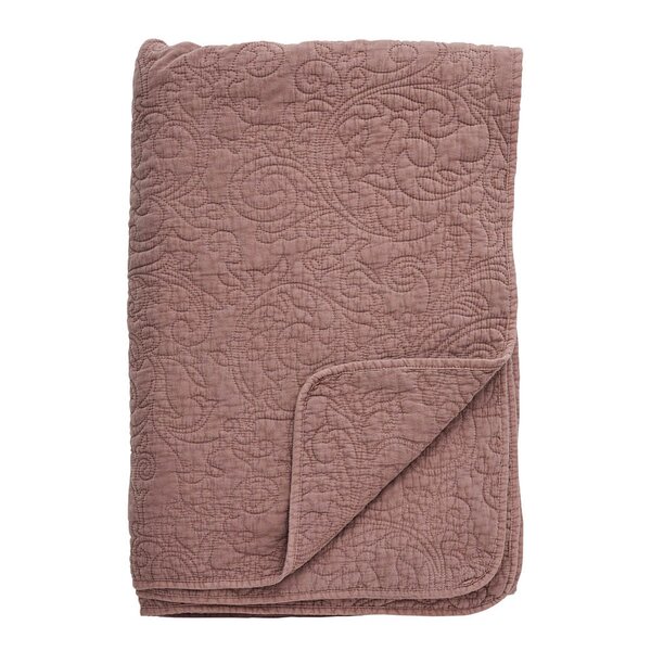 Isabelle sengeteppe 260x240 cm rose tan