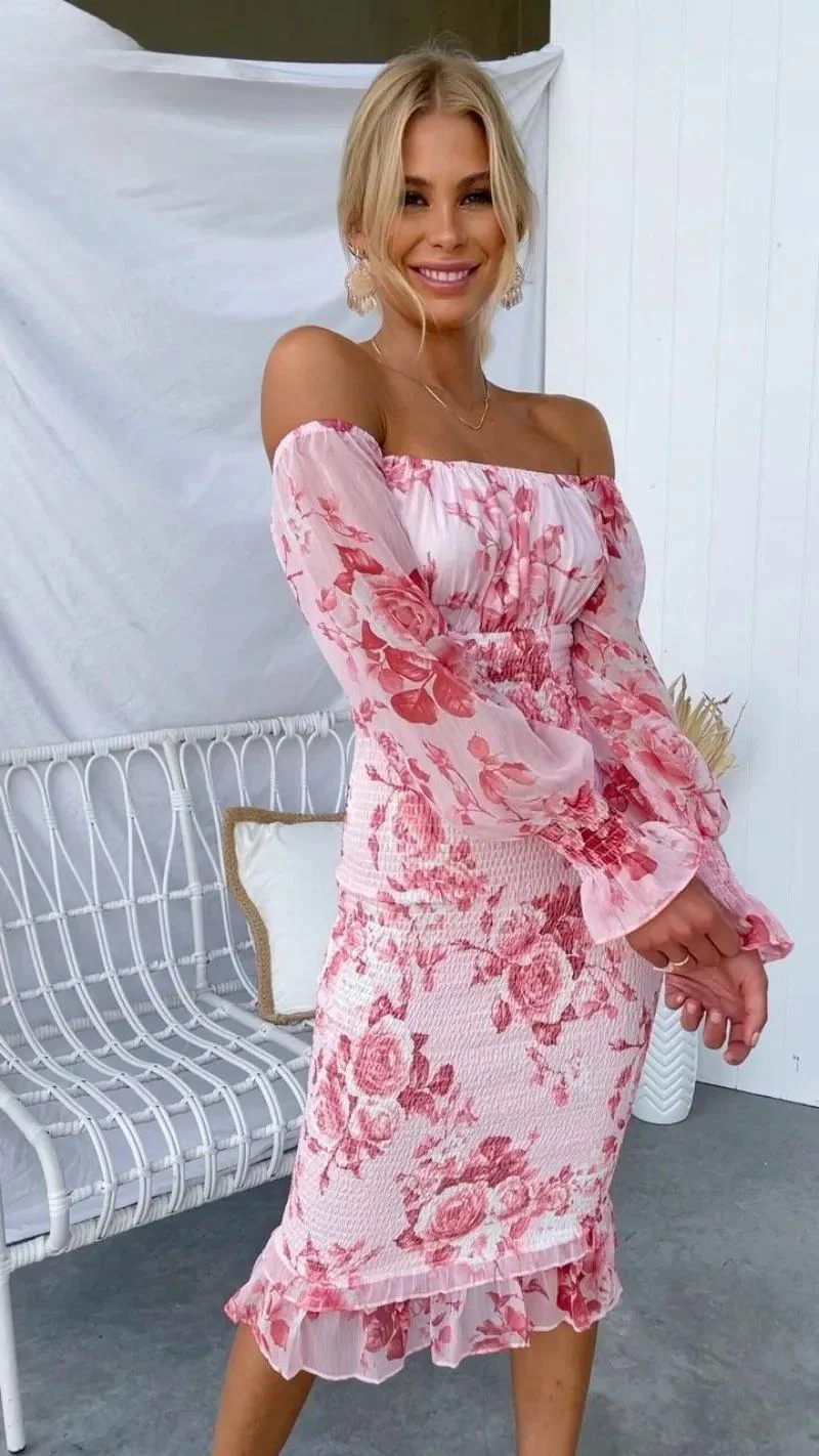 Robe midi de luxe pour femmes, robe de soirée élégante