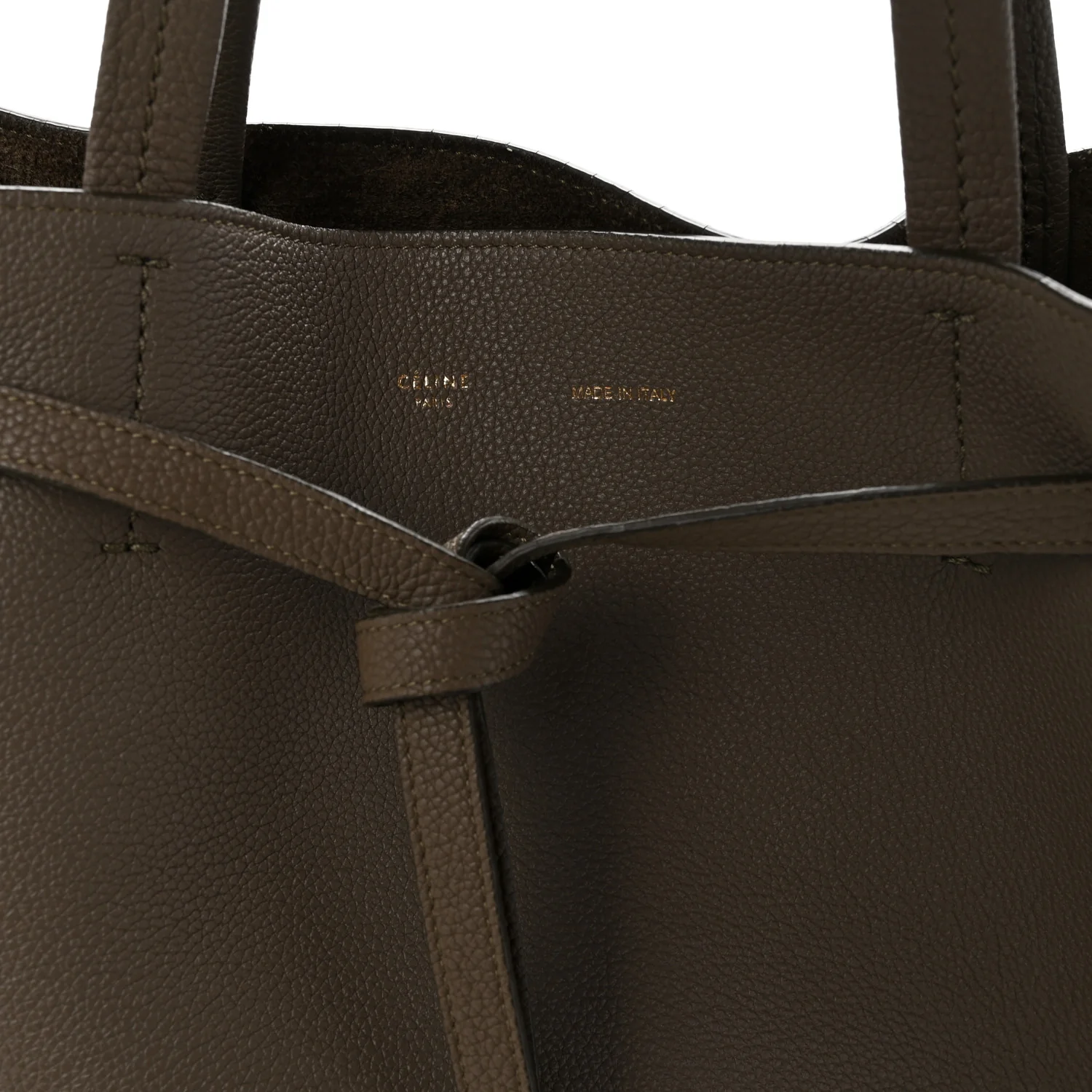 Soft Grained Calfskin Small Belt Cabas Phantom  Taupe