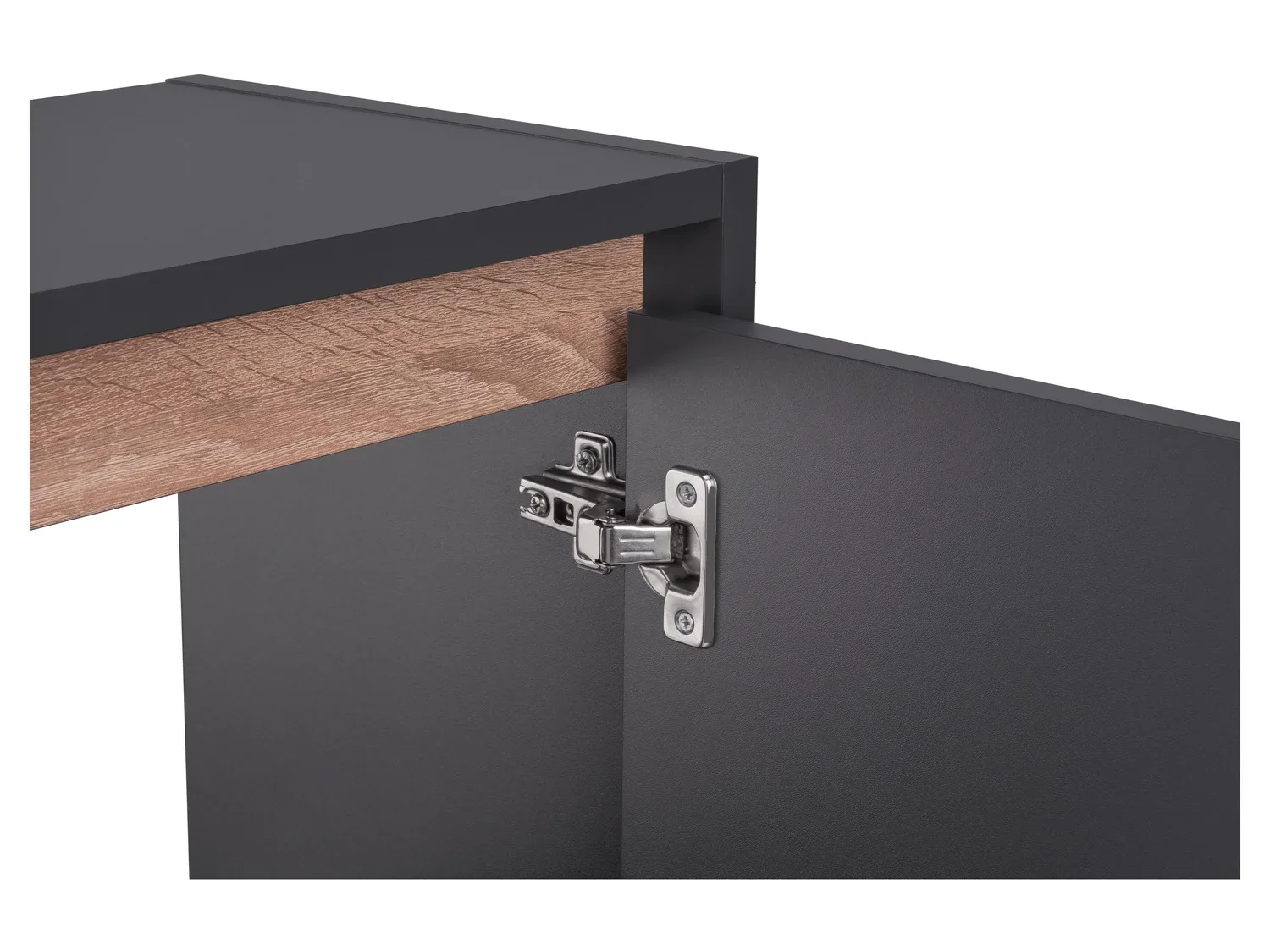 LIVARNO home Meuble sous-vasque Oslo, 60 x 55 x 28 cm, anthracite