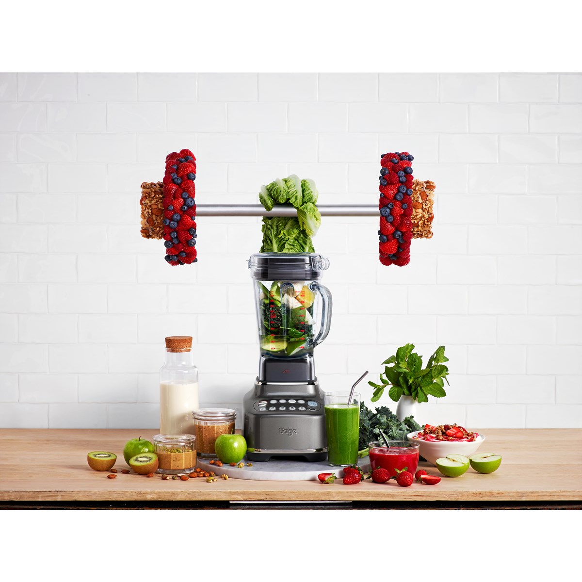 Q blender SBL820SHY 2L grå