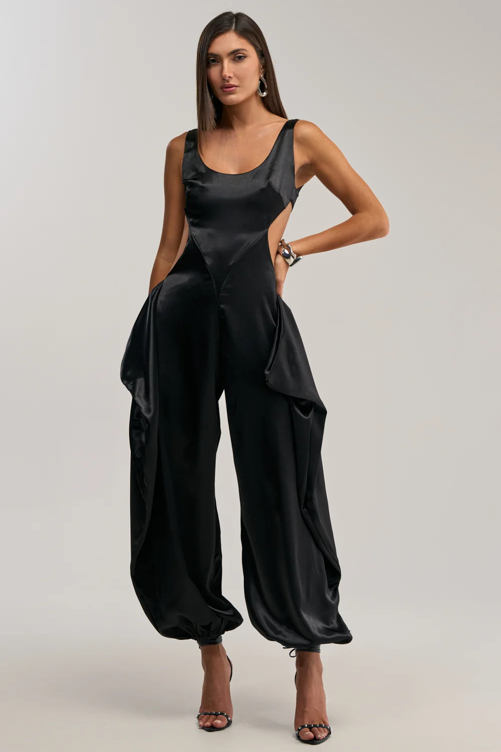 A MOMENT IN SATIN JUMPSUIT - Akira Store