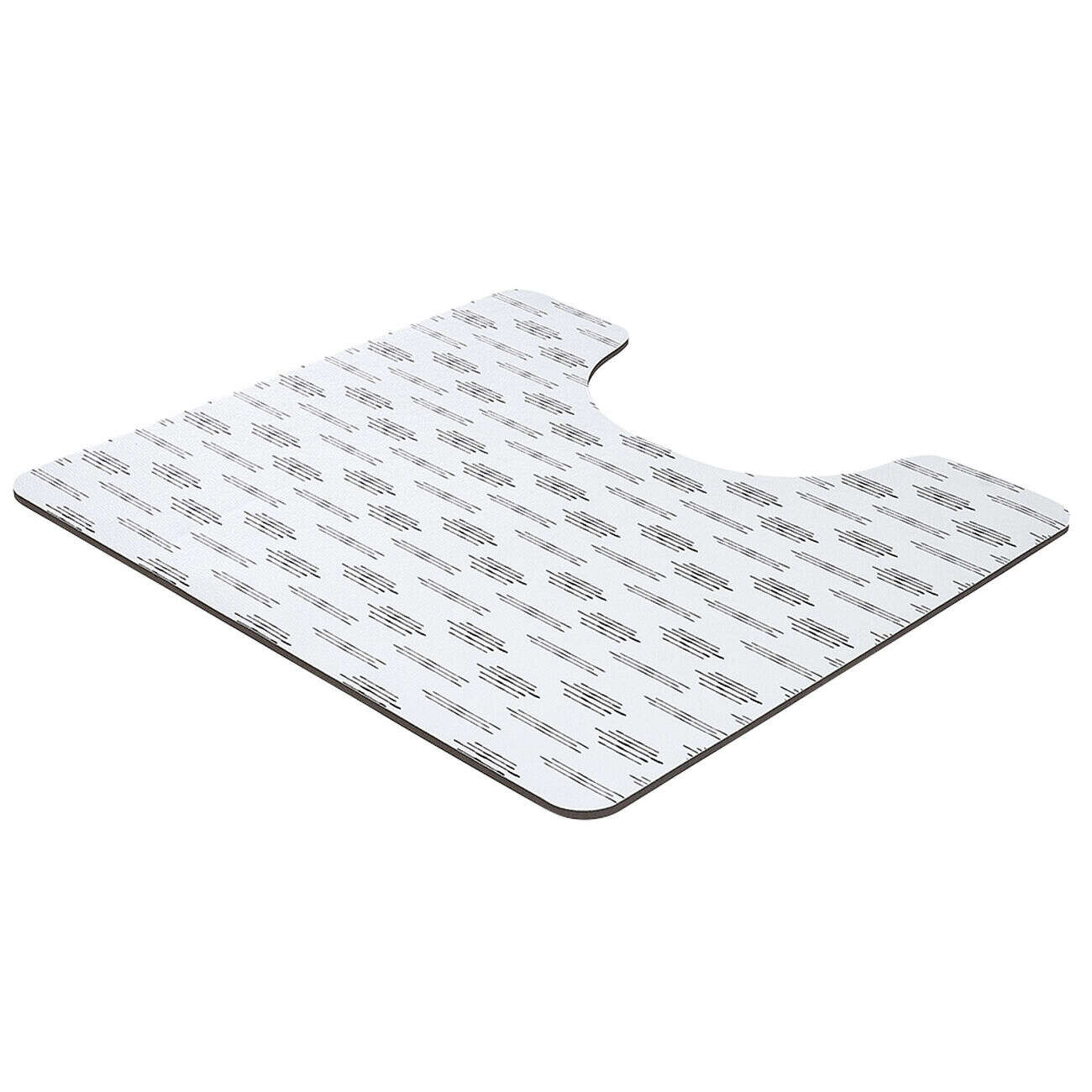 Contour WC PVC motif terrazzo noir et blanc 49,5x15cm