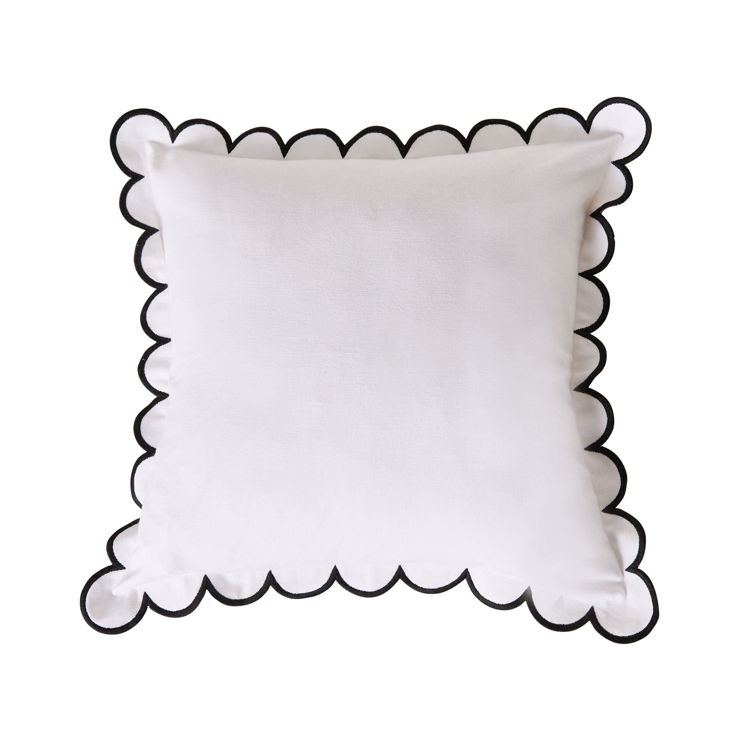 Aerin Scallop Cushion White 45cm