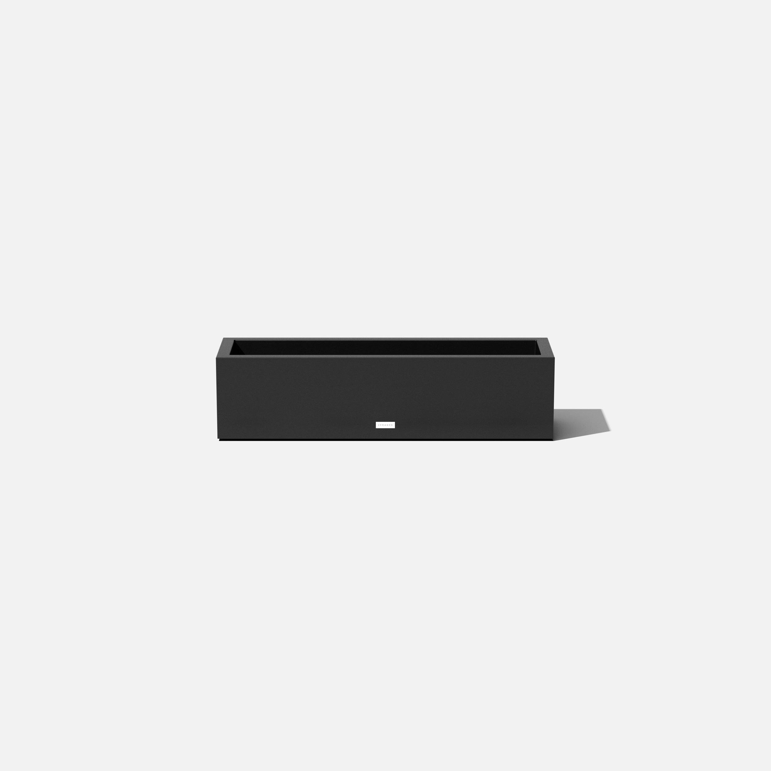 Veradek Metallic Series Window Box Planter Black