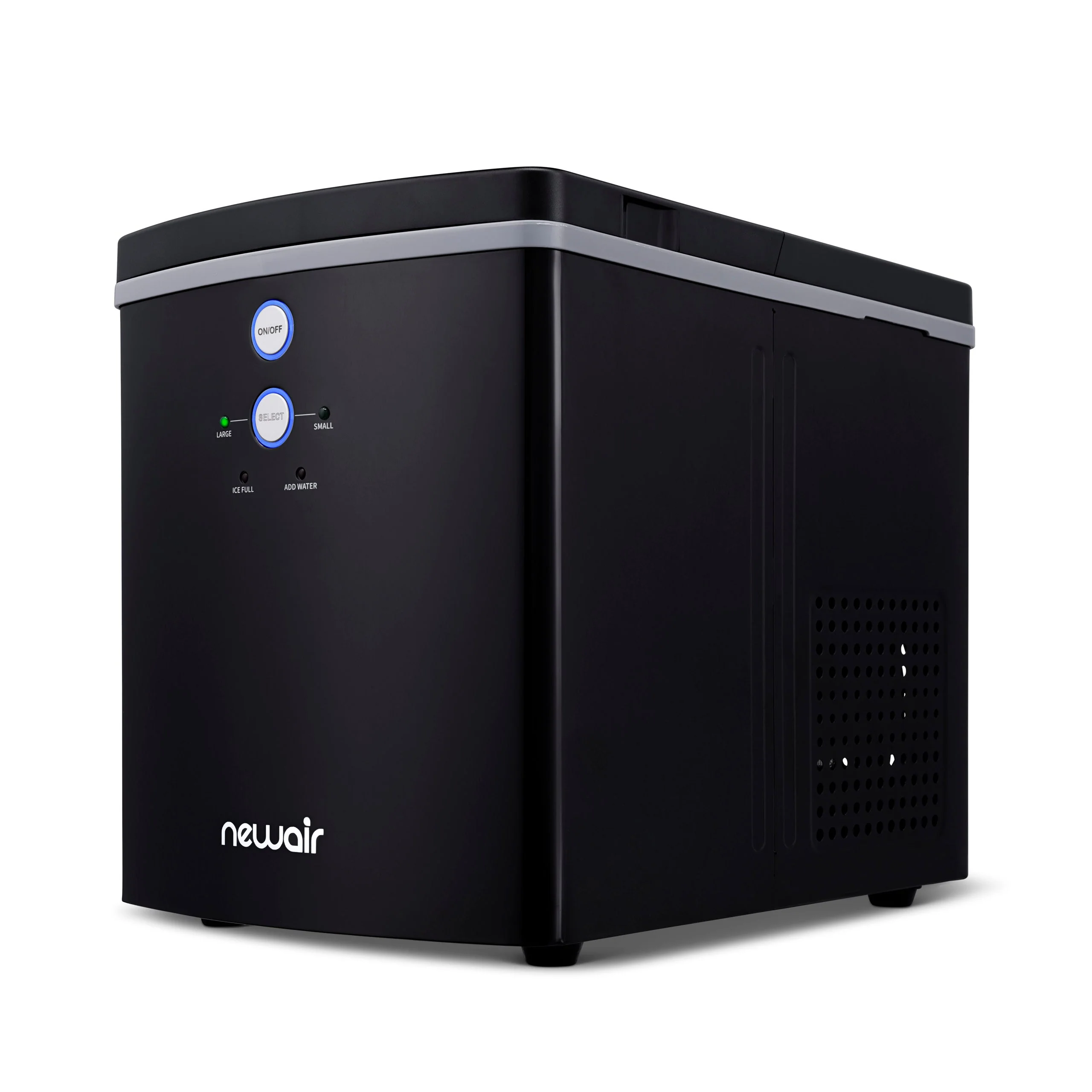 Newair Countertop Ice Maker. Bullet Ice, 33 lbs/day - Black