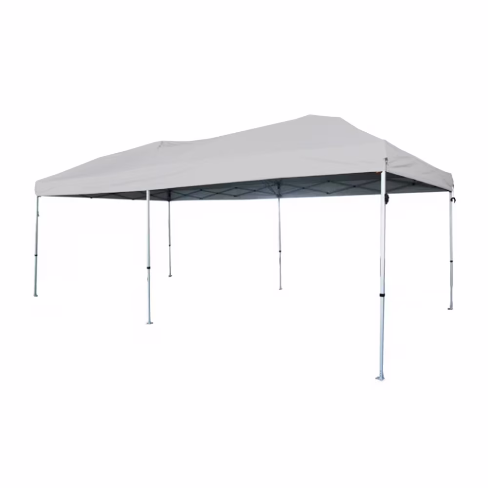 Garden Winds Custom Fit Replacement Canopy Top Cover Compatible with The WF-2010 10' x 20' Straight Leg Pop Up - Upgraded Performance RipLock 350 Fabric - Slate Gray