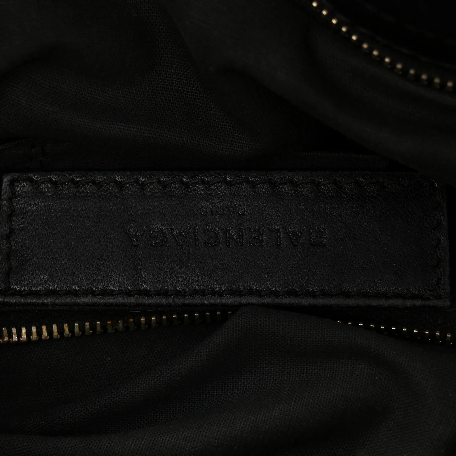 Chevre Gold Metallic Edge Hardware Velo Black