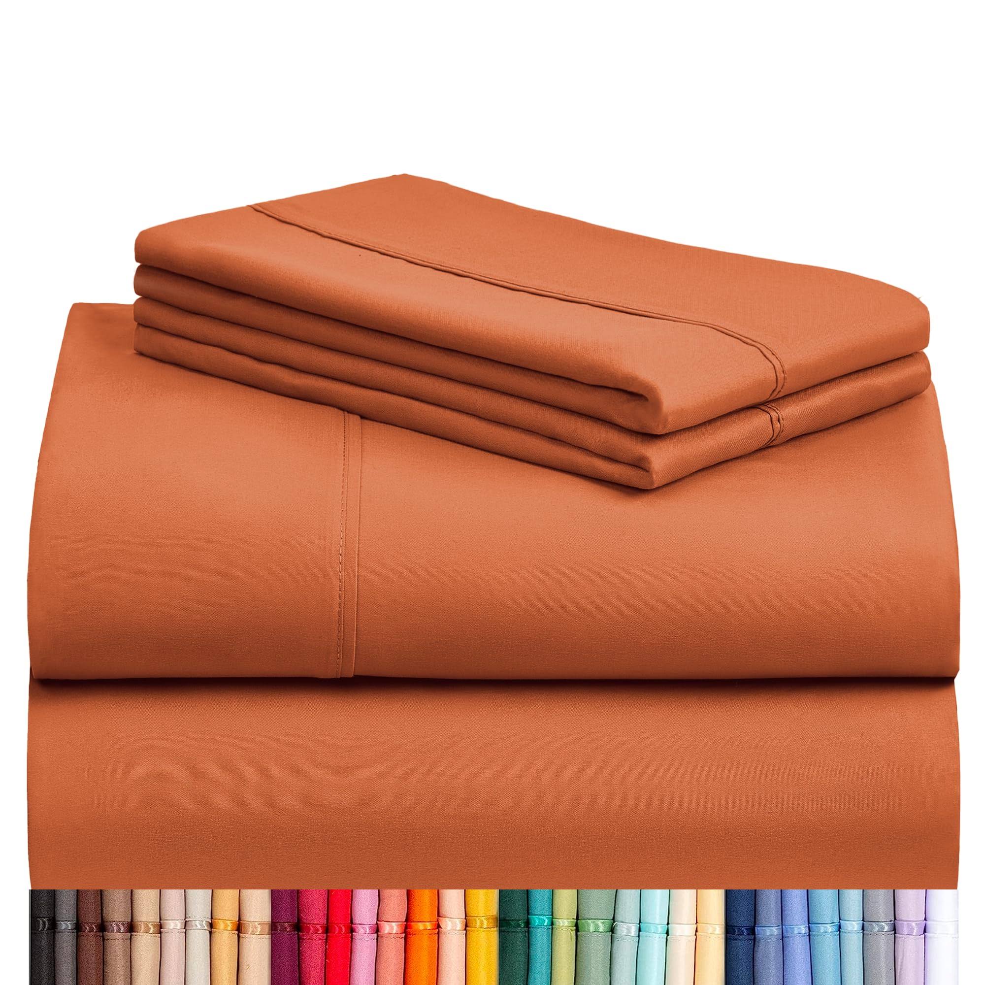 LuxClub 4 PC Sheet Set Sheets Deep Pockets 18