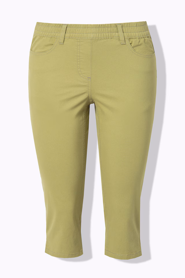 Eco Cotton Elastic Waist Capris
