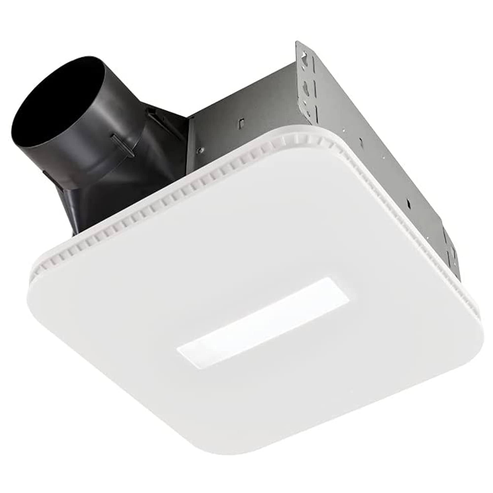 Broan AER110CCTK 110 CFM Bathroom Exhaust Fan with CCT LED Light CleanCover Grille, Energy Star