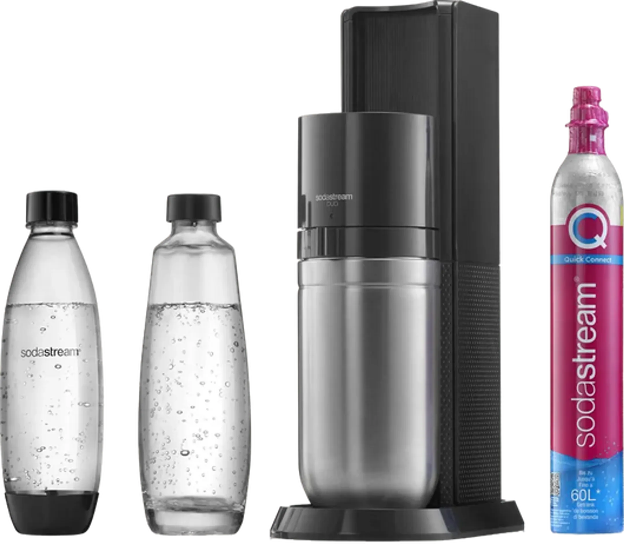 Sodastream Bruiswatertoestel Duo Black - inclusief Cilinder Quick Connect