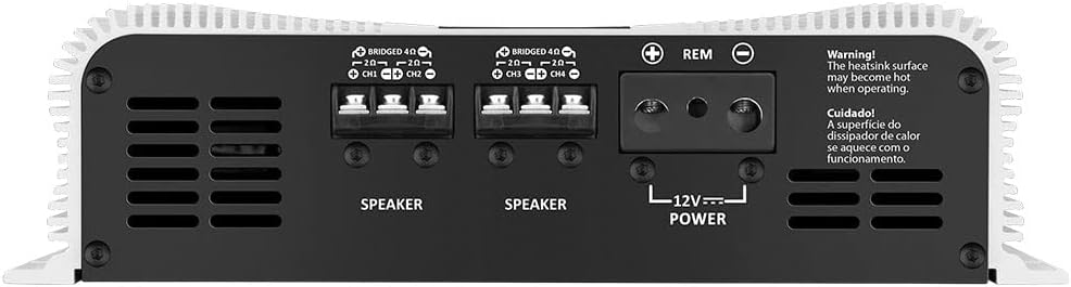 Taramp's DS 2000x4 2 Ohms 2000 Watts RMS 4-Channel 500x4 Watts RMS  Class D Full Range  Crossover High / Low Pass Fixed Bridgedable Car Audio Amplifier