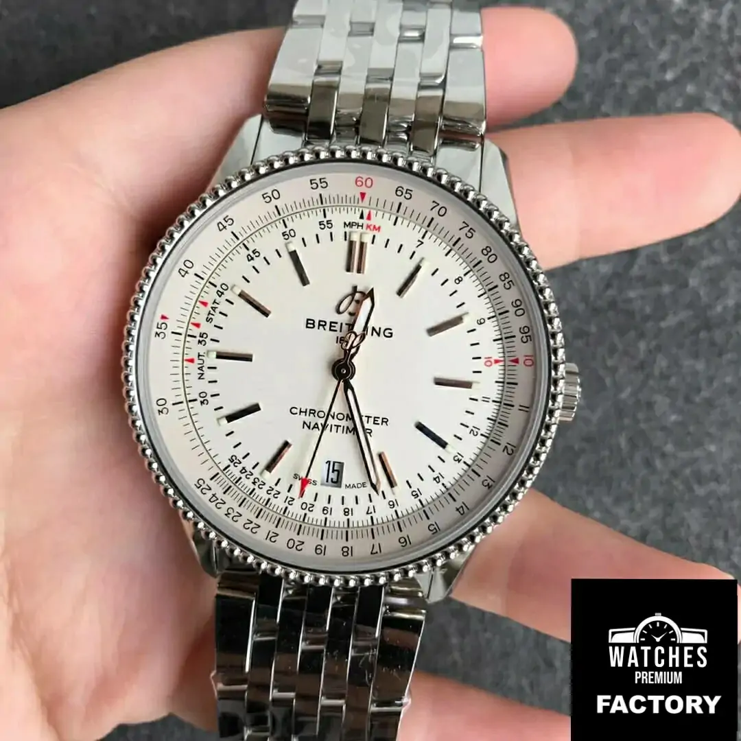 Breitling Navitimer 1 A17326211G1A1 V7 Factory Stainless Steel Strap