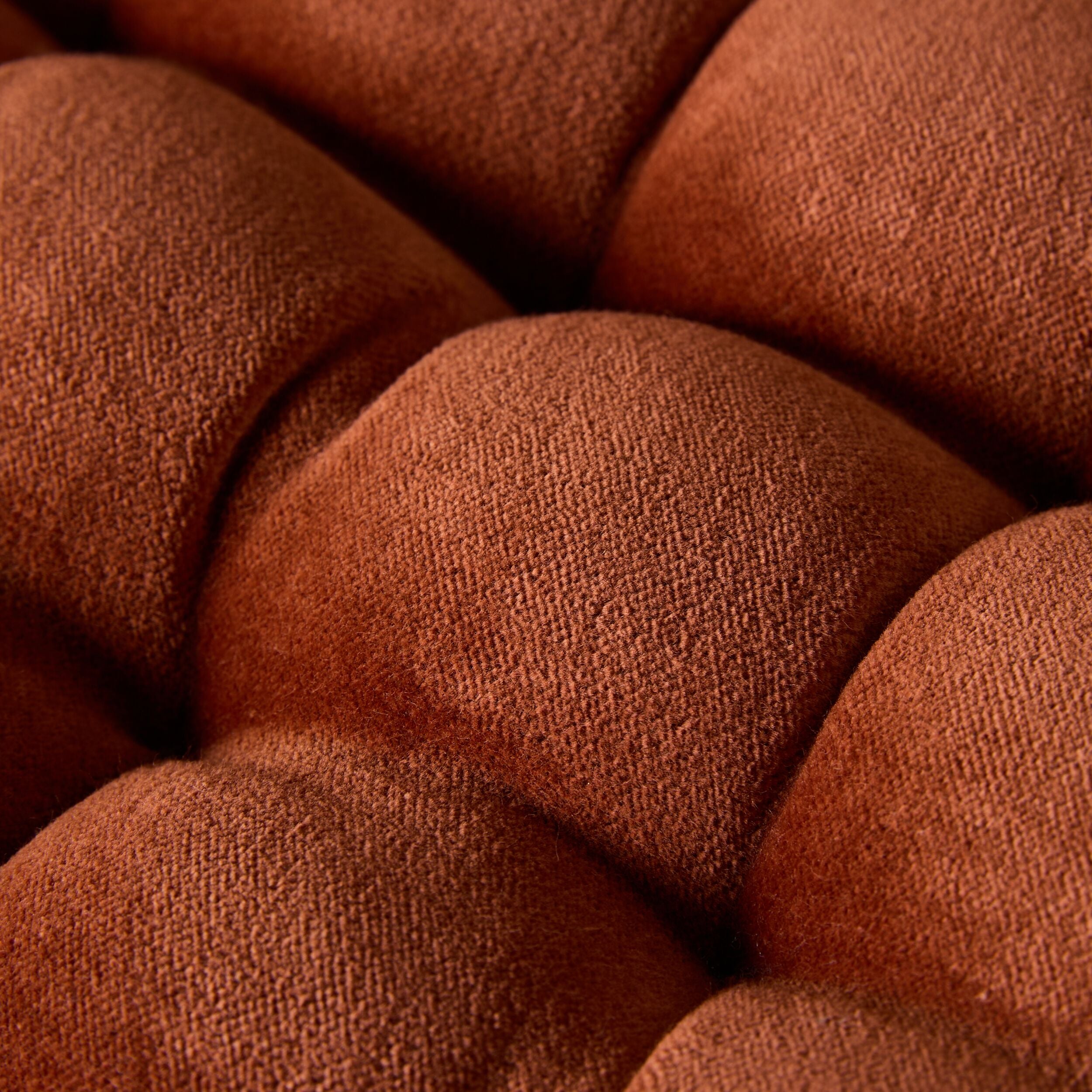 Samy Cotton Velvet Rust Seat Cushion
