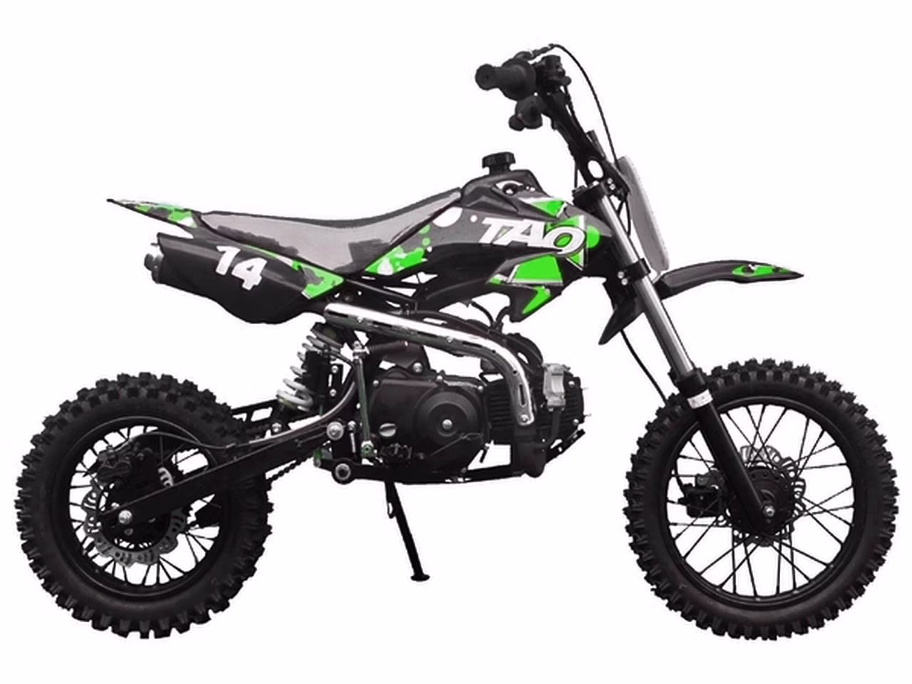Tao Tao DB 14 110cc Dirt Bike Semi - Auto Off Road Dirt Bike - GREEN