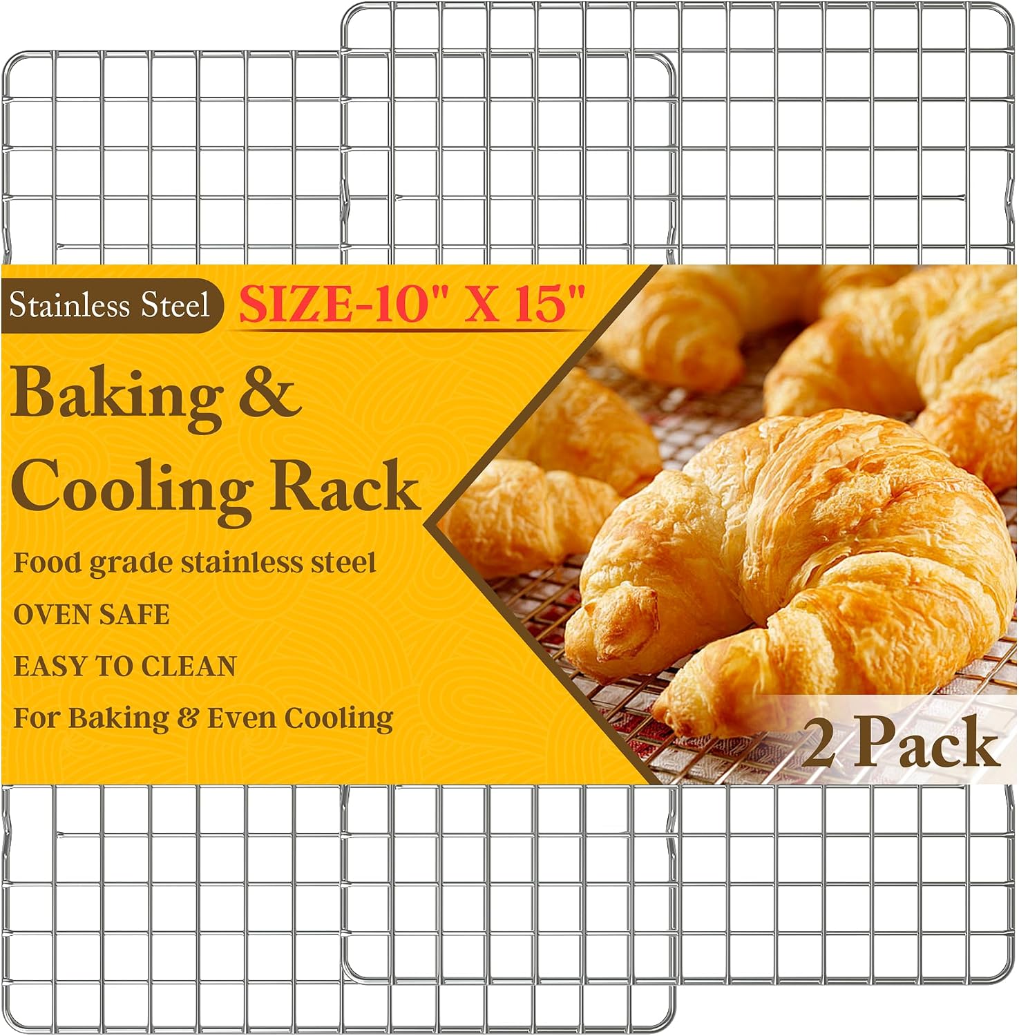 2PCS Cooling Racks for Cooking and Baking - 10