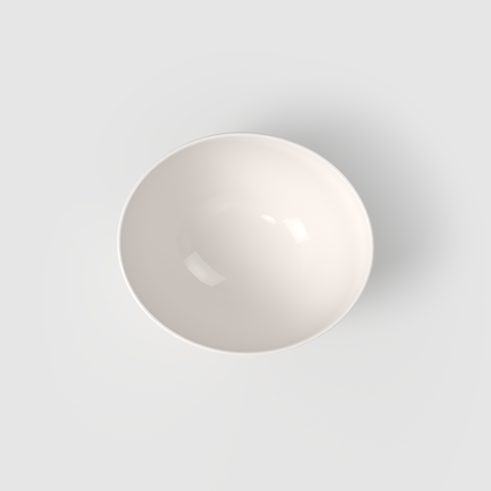 For Me Cereal bowl - White, 17 oz, Premium Porcelain