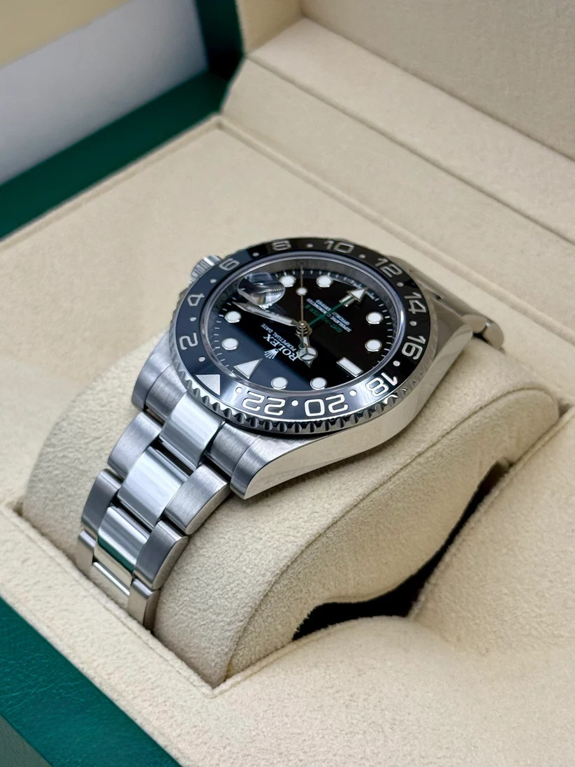 [Super Clone]Rolex GMT-Master II 116710LN 40 mm Stainless Steel Black Dial Men's Watch
