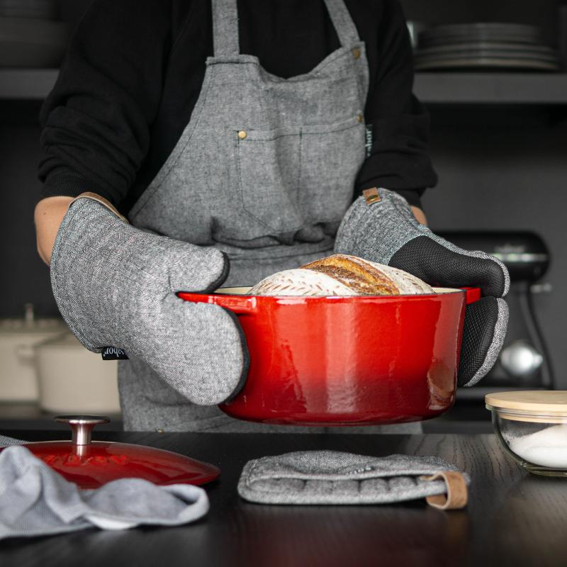 Home grillvott høyre grå