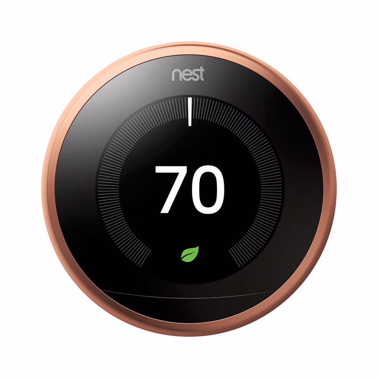 Nest Smart Learning Thermostat - 3rd Generation - Stainless Steel(Stainless Steel)