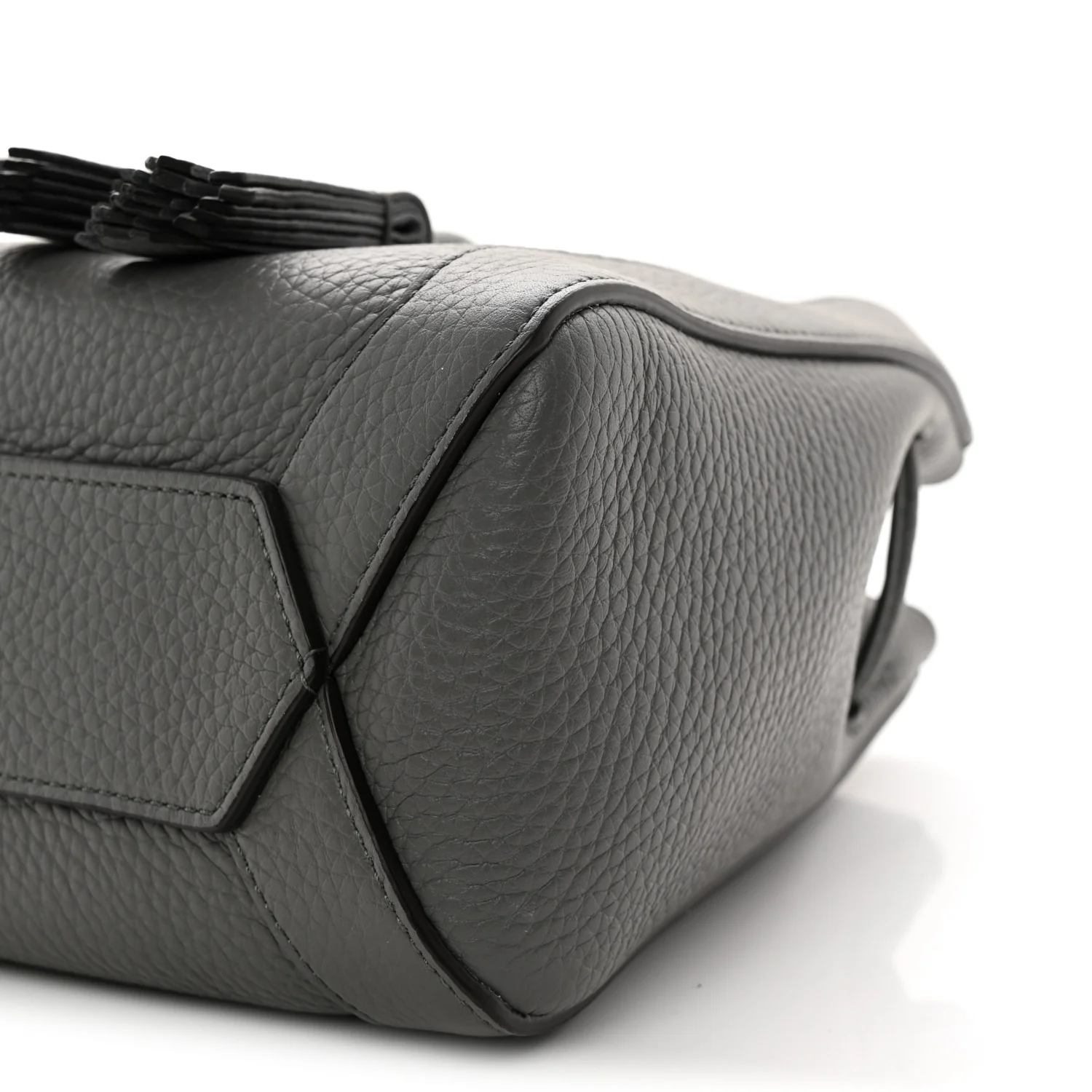 Heavy Grain Calfskin Mini Millie Charcoal