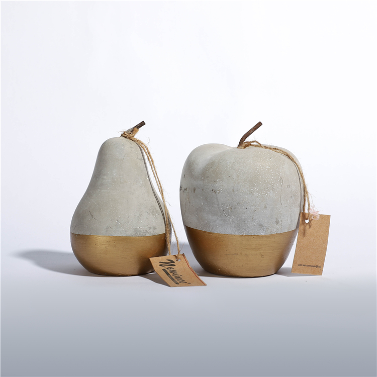 Modern Creative Fruit Shape Ornament Cement Home Decoration