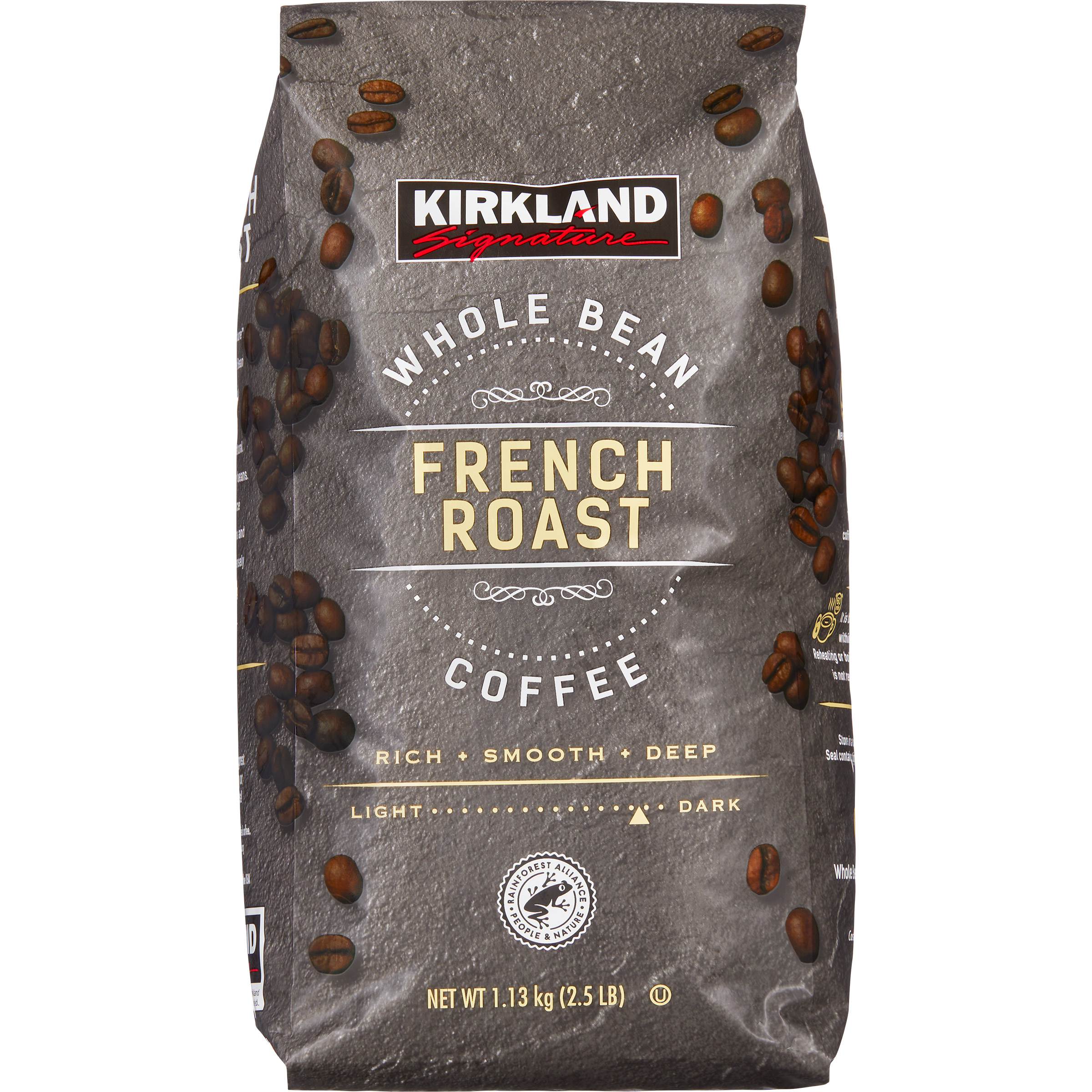 Kirkland Signature Whole Bean Coffee, French Roast, 2.5 lb