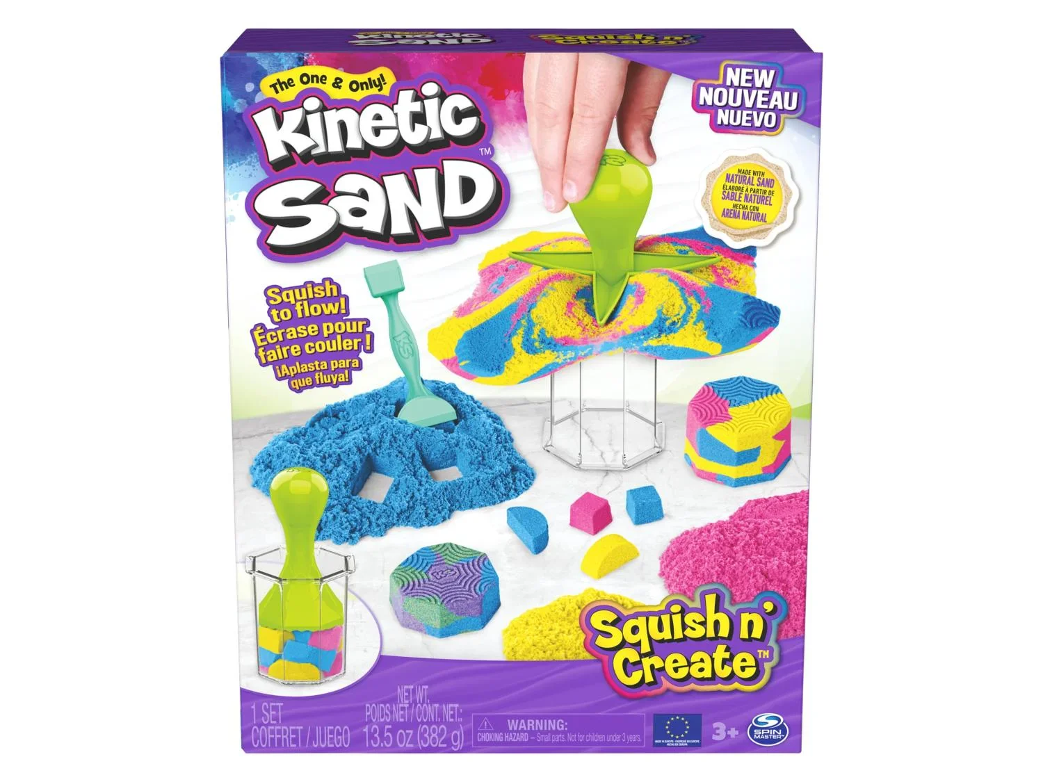 Kinetic Sand Coffret Squish N' Create