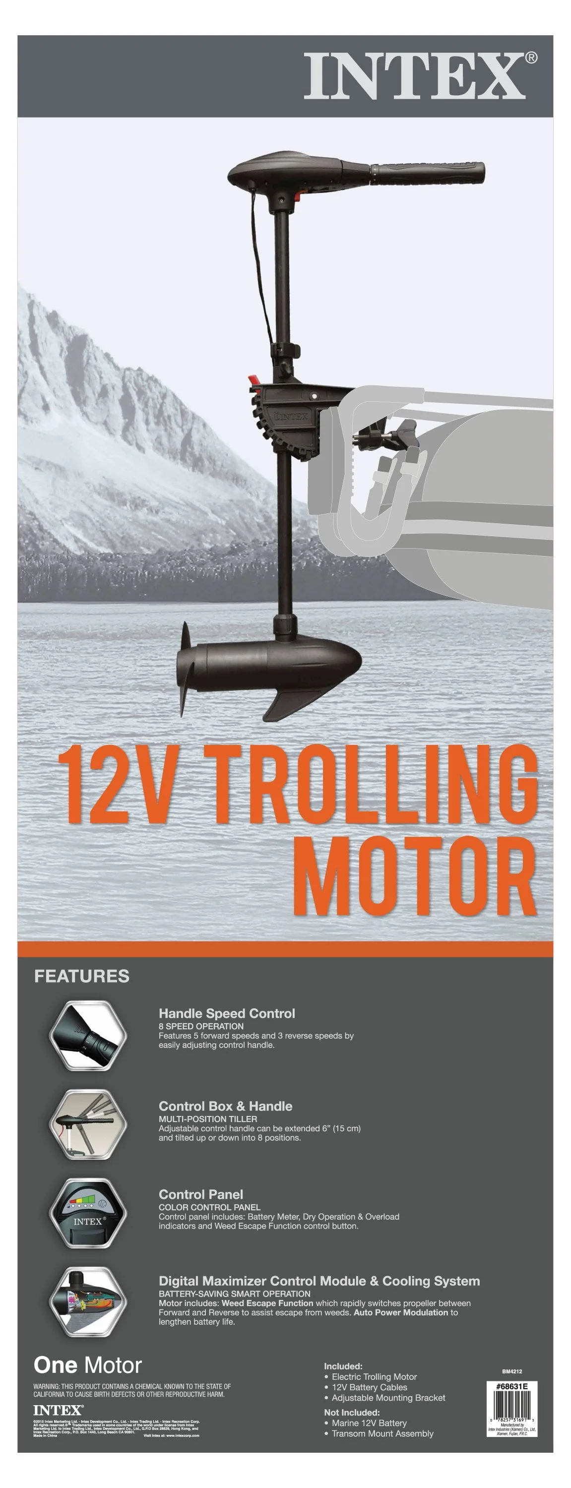 Intex 12V Trolling Motor for Intex Inflatable Boats - Image 4