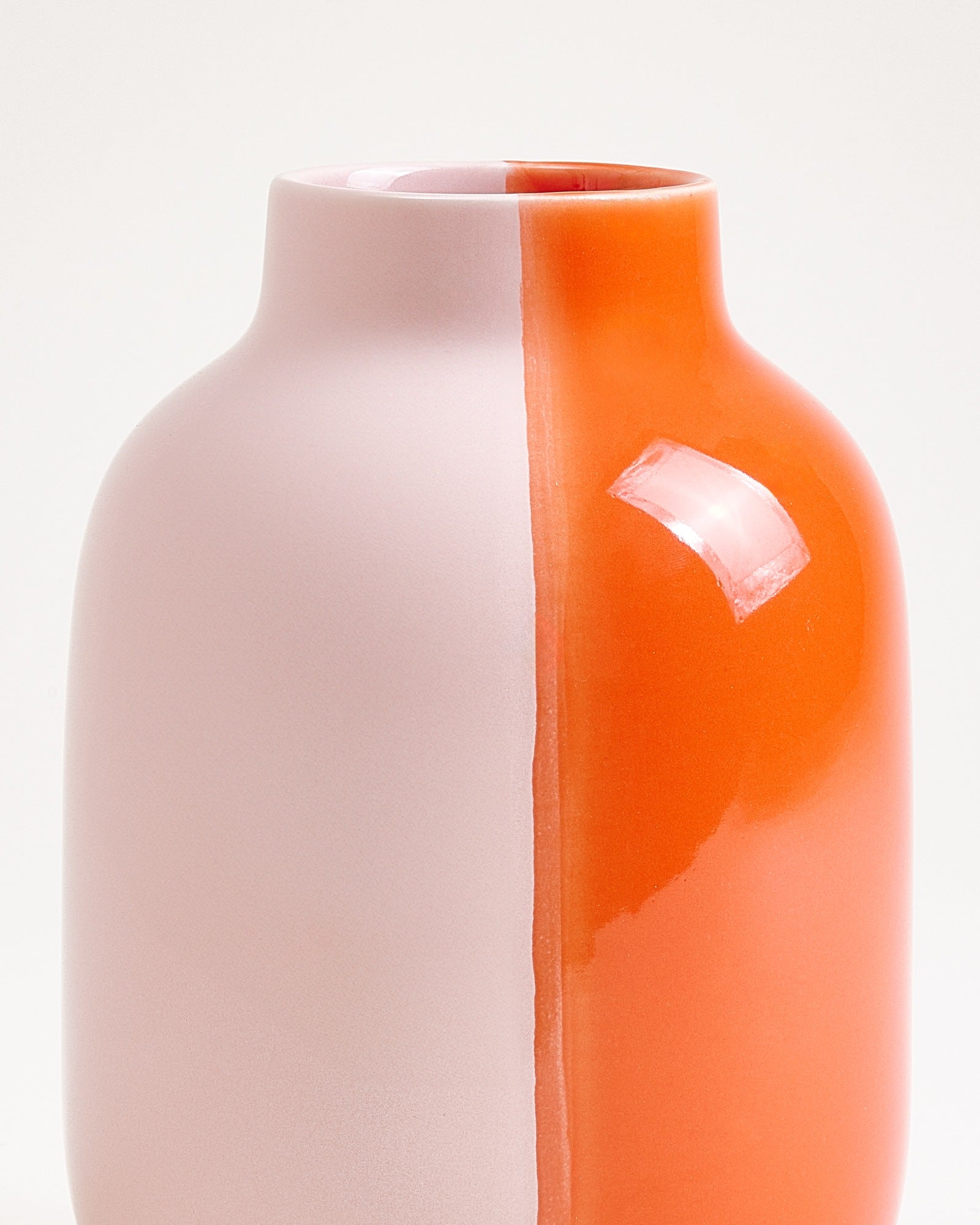 NUNO - VASE M HALF CORAL PINK