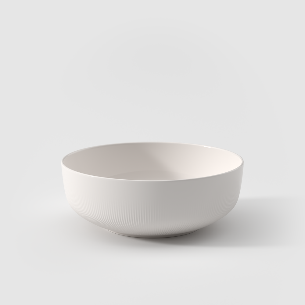 Afina Serving Bowl - White, 67.7 oz, Premium Porcelain