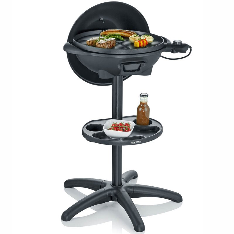 Elektrisk grillkulestativ med lokk PG8541 2000W svart