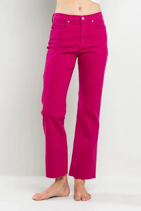 High Rise Straight Pants