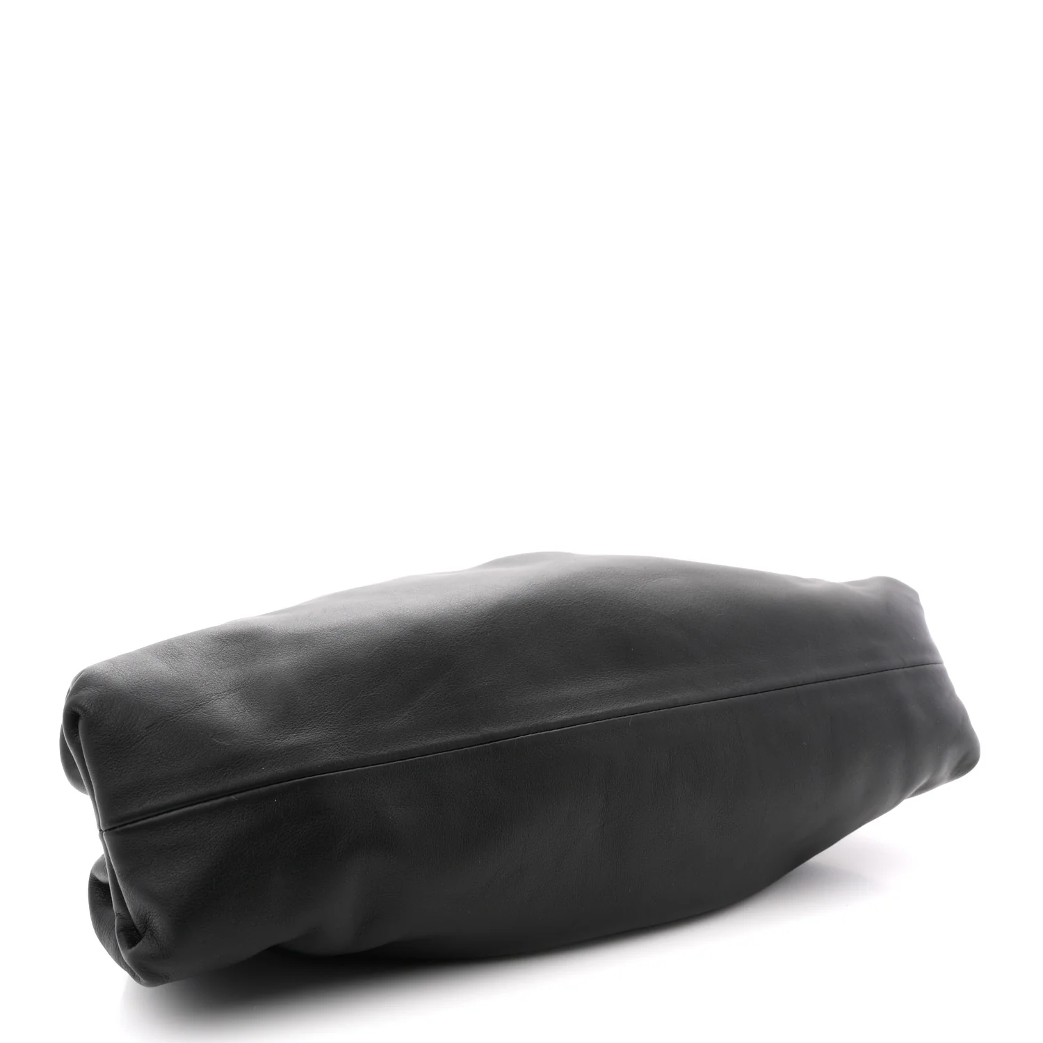 Smooth Butter Calf The Pouch Oversized Clutch Black