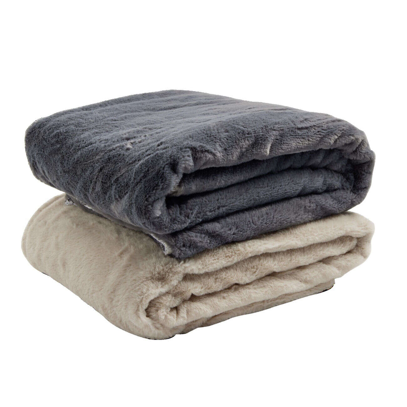 Plaid sherpa pilou pilou taupe L130x160cm