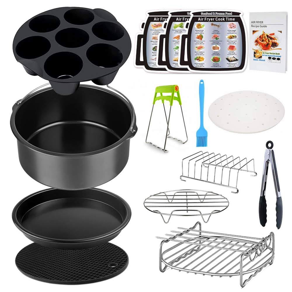 Leanking Air Fryer Accessories Set for 3.7, 5.3, 5.5, 5.8 qt,8 Pieces for GoWISE Phillips and Cozyna Air Fryer